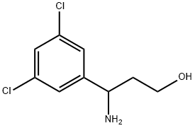3-AMINO-3-(3,5-DICHLOROPHENYL)PROPAN-1-OL Struktur