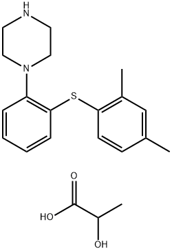 DL-乳酸伏硫西汀, 1253056-29-9, 结构式