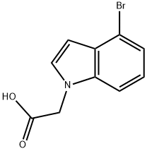 4-Bromo-indole-1-acetic acid Struktur