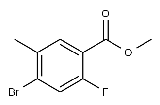 Methyl 4-bromo-2-fluoro-5-methylbenzoate Structure