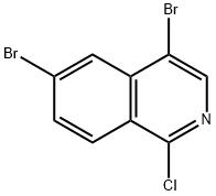 4,6-dibromo-1-chloroisoquinoline Structure