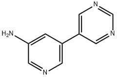 3-AMINO-5-(5-PYRIMIDYL)PYRIDINE Structure