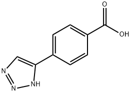 4-(1H-1,2,3-TRIS唑-4-YL)BENZOIC ACID 结构式
