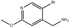(5-Bromo-2-methoxypyridin-4-yl)methanamine, 1256786-26-1, 结构式