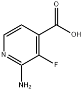 2-Amino-3-fluoroisnicotinic acid, 1256809-45-6, 结构式