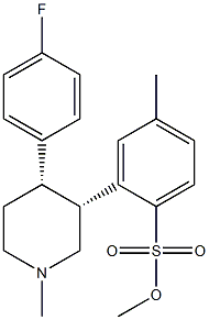 ((3R,4S)-4-(4-fluorophenyl)-1-methylpiperidin-3-yl)methyl 4-methylbenzenesulfonate