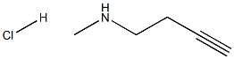 (but-3-yn-1-yl)(methyl)amine hydrochloride Struktur