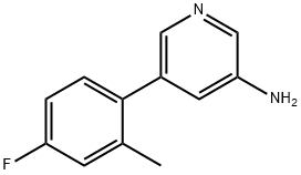 1258609-32-3 3-AMINO-5-(4-FLUORO-2-METHYLPHENYL)PYRIDINE