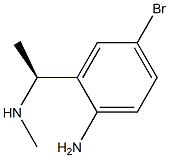 (S)-4-bromo-2-(1-(methylamino)ethyl)aniline 结构式