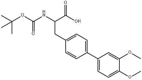 Boc-4-(3,4-dimethoxyphenyl)-DL-phenylalanine Structure