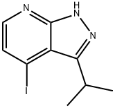 4-碘-3-异丙基-1H-吡唑并[3,4-B]吡啶 结构式
