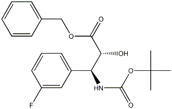 tert-butyl (1S,2R)-2-((benzyloxy)carbonyl)-1-(3-fluorophenyl)-2-hydroxyethylcarbamate Structure