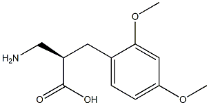 (R)-3-amino-2-(2,4-dimethoxybenzyl)propanoicacid,1260592-44-6,结构式