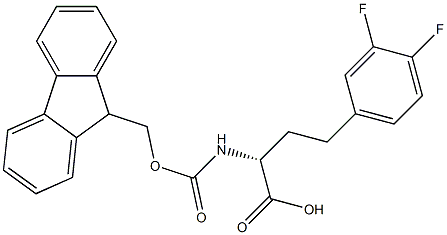 Fmoc-3,4-difluoro-D-homophenylalanine Structure
