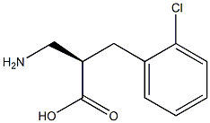 (R)-3-amino-2-(2-chlorobenzyl)propanoicacid,1260613-76-0,结构式