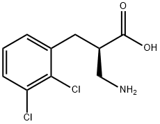 (R)-3-amino-2-(2,3-dichlorobenzyl)propanoicacid,1260616-58-7,结构式