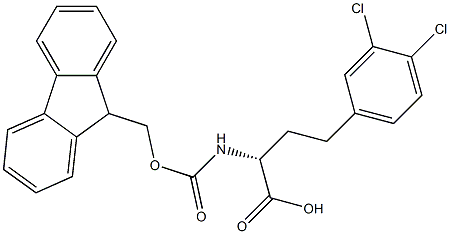 Fmoc-3,4-dichloro-D-homophenylalanine Structure