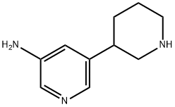 3-Amino-5-(piperidin-3-yl)pyridine Struktur
