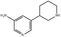 3-Amino-5-(piperidin-3-yl)pyridine 结构式