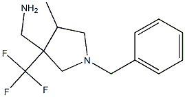 C-(1-Benzyl-4-methyl-3-trifluoromethyl-pyrrolidin-3-yl)-methylamine Structure