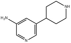 3-Amino-5-(piperidin-4-yl)pyridine 结构式