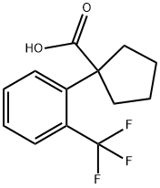 1-[2-(Trifluoromethyl)phenyl]cyclopentanecarboxylic Acid Structure