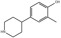 2-甲基-4-(哌啶-4-基)苯酚 结构式