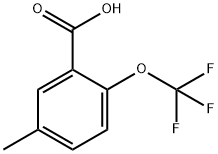 5-methyl-2-(trifluoromethoxy)benzoic acid,1261573-49-2,结构式