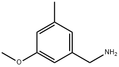 (3-甲氧基-5-甲基苯基)甲胺 结构式