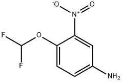 Benzenamine, 4-(difluoromethoxy)-3-nitro- Structure
