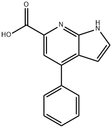 4-苯基-1H-吡咯并[2,3-B]吡啶-6-羧酸,1261753-39-2,结构式