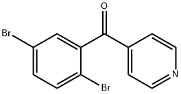 4-(2,5-二溴苯甲酰基)吡啶, 1261843-37-1, 结构式