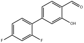 4-(2,4-difluorophenyl)-2-hydroxybenzaldehyde Structure
