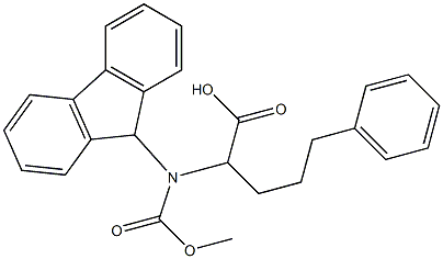 2-(9H-fluoren-9-ylmethoxycarbonylamino)-5-phenylpentanoic acid,1262651-95-5,结构式