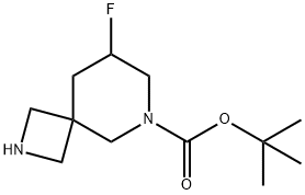 tert-butyl 8-fluoro-2,6-diazaspiro[3.5]nonane-6-carboxylate 结构式