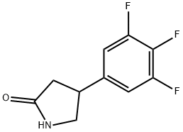 4-(3,4,5-三氟苯基)吡咯烷-2-酮, 1263774-97-5, 结构式