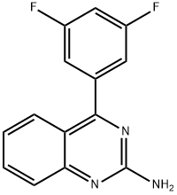 2-Amino-4-(3,5-difluorophenyl)quinazoline Structure
