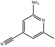 2-amino-6-methylpyridine-4-carbonitrile Struktur