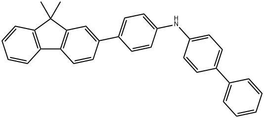N-[4-(9,9-dimethylfluoren-2-yl)phenyl]-4-biphenylamine Structure