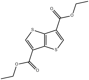 THIENO[3,2-B]THIOPHENE-3,6-DICARBOXYLIC ACID DIETHYL ESTER 结构式