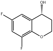 (4R)-6,8-二氟-3,4-二氢-2H-1-苯并吡喃-4-醇,1270293-73-6,结构式