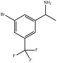 1-[3-Bromo-5-(trifluoromethyl)phenyl]ethan-1-amine Structure