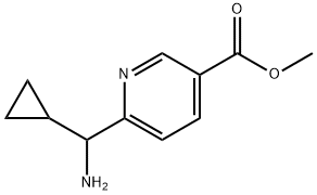 METHYL 6-(AMINOCYCLOPROPYLMETHYL)PYRIDINE-3-CARBOXYLATE Structure