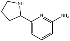 2-Amino-6-(pyrrolidin-2-yl)pyridine Struktur