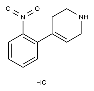 4-(2-nitrophenyl)-1,2,3,6-tetrahydropyridine hydrochloride Structure