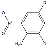 2-Nitroaniline-4,6-d2, 1276197-41-1, 结构式