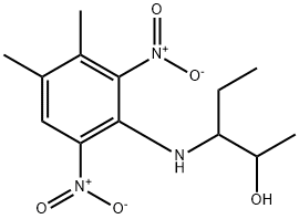 3-((3,4-二甲基-2,6-二硝基苯基)氨基)-2-戊醇,127971-54-4,结构式