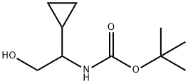 (1-环丙基-2-羟乙基)氨基甲酸叔丁酯, 1279821-50-9, 结构式