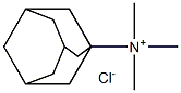 Tricyclo[3.3.1.13,7]decan-1-aminium, N,N,N-trimethyl-, chloride (1:1) 化学構造式