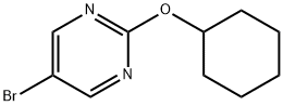 5-Bromo-2-(cyclohexyloxy)pyrimidine, 1289041-20-8, 结构式